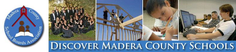 MCSBA graphic with student pictures and heading that reads, "Discover Madera County Schools"