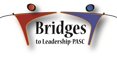 two people forming a bridge over the words Bridges to Leadership-PASC