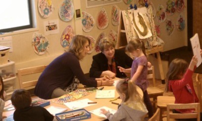 Superintendent Dr. Cecilia Massetti with Coordinator of Preschool Programs,